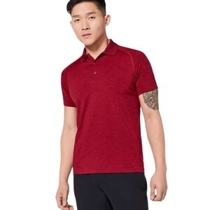 Lululemon Metal Vent Tech Polo Bold Red / Deep Rouge